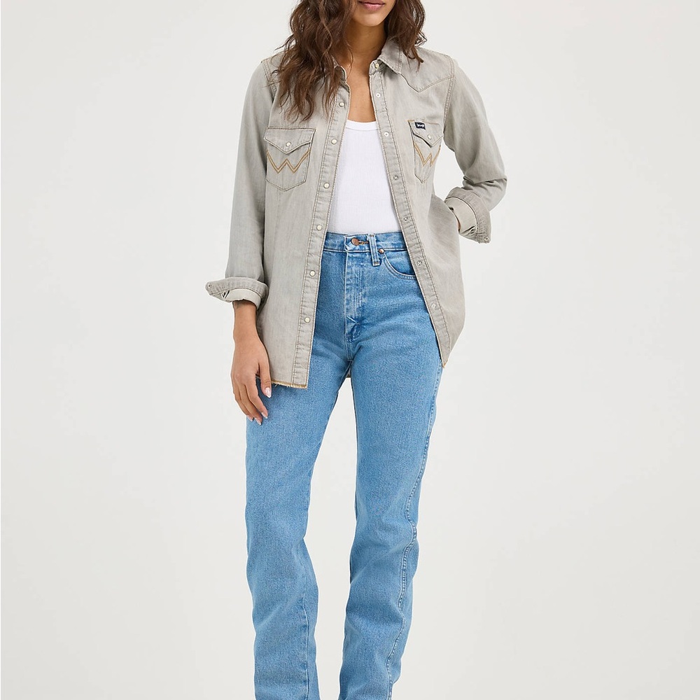 Wrangler Light Blue Women's Straight Leg Jeans